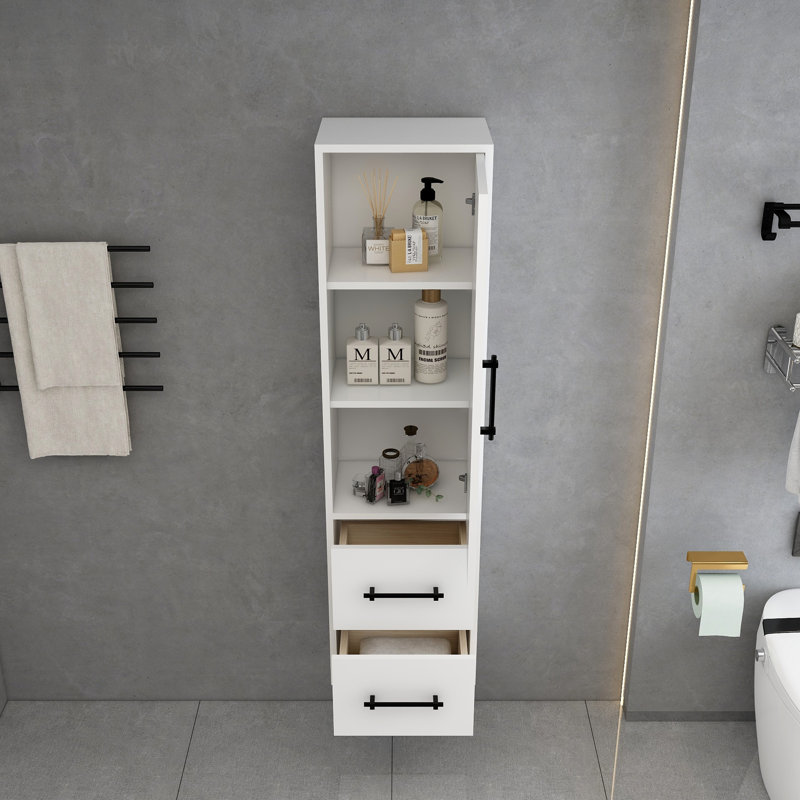 Armoire murale 16 po, Blanc lustré