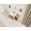 Meuble-lavabo mural 36 po avec lavabo en céramique blanche et tablettes de rangement et 1 porte à fermeture en douceur, emballage KD, contreplaqué