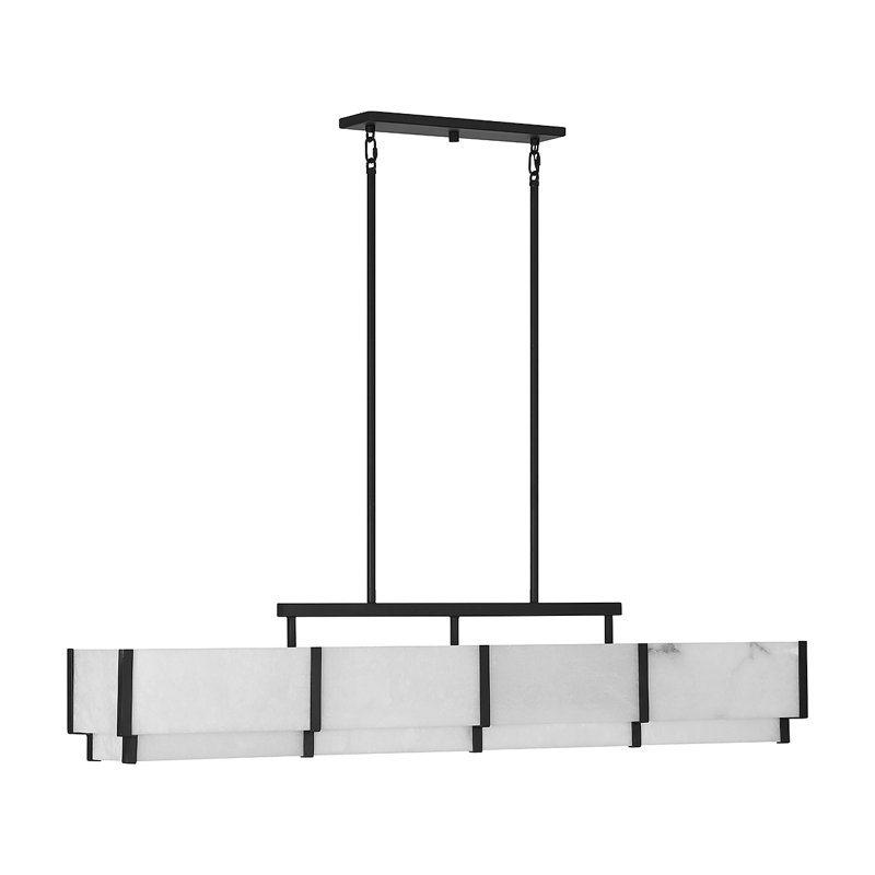 Orleans 8-Light Bronson in Black Cashmere, Black Cashmere