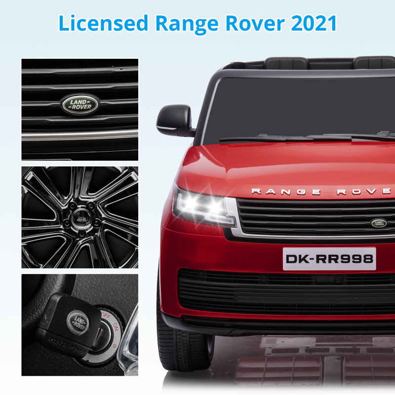 Red 24V 2-Seater Licensed Land Rover Ride On SUV