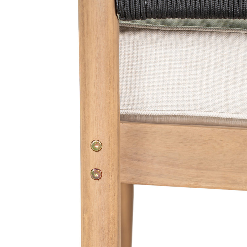 Fauteuil club Verona, Black/Natural
