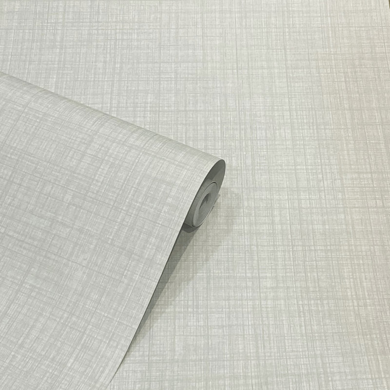 Papier peint texturé Rafe, Gris clair