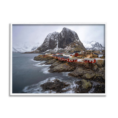 Bb-166-Cliffside Nautical Town, encadré sur bois par Danny Head