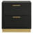 Heverlee 2-drawer Nightstand Black-1447530797