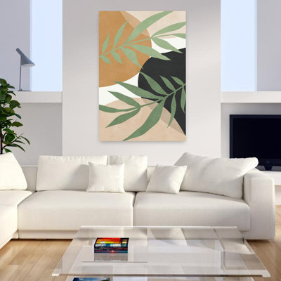 Art contemporain abstrait expressionniste géométrique nature plante