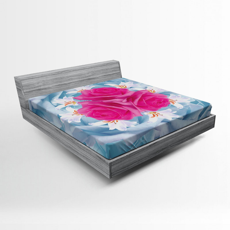 Drap-housse en microfibre à motif Ambesonne, Double