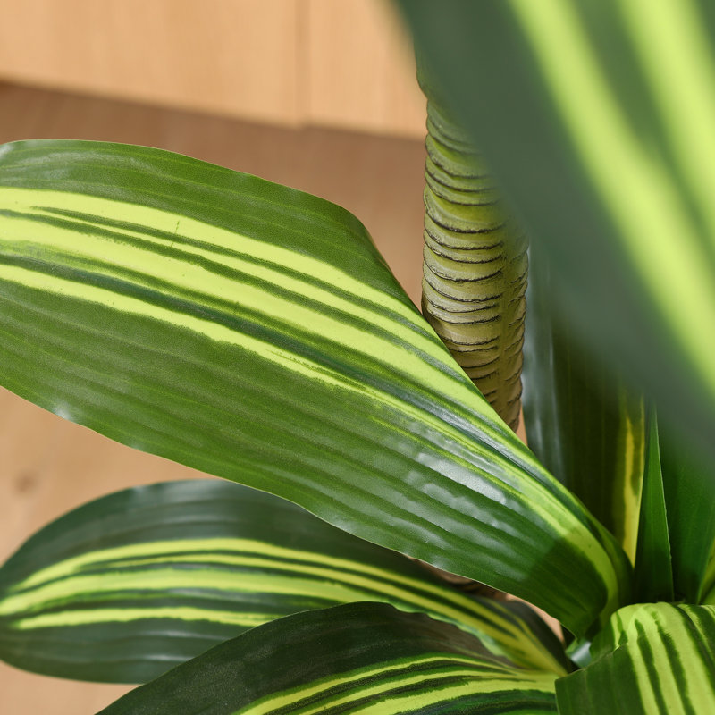 Adcock Artificial Dracaena Tree in Pot, 59" H x 40" W x 40" D