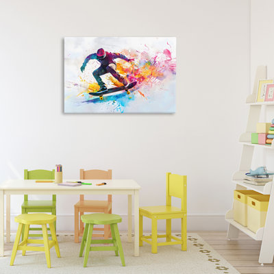 Skateboarder in Motion Canvas, design by Creative Studio