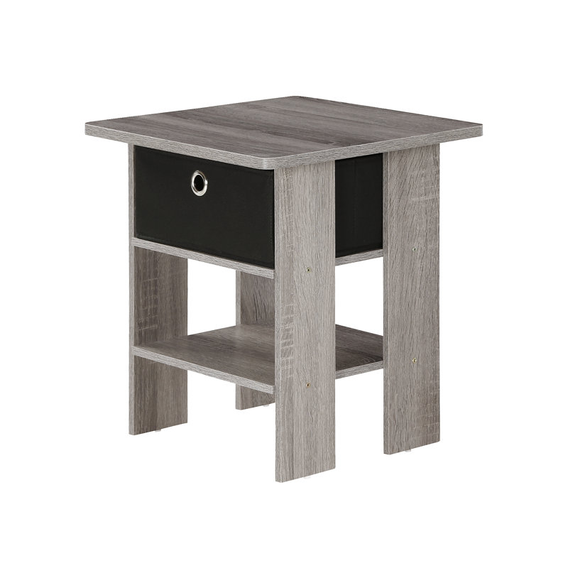 Stanbridge Side Table with Storage, Oak Brown
