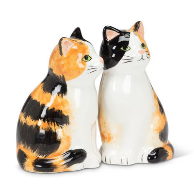Sitting Tabby Cats Salt & Pepper Shaker