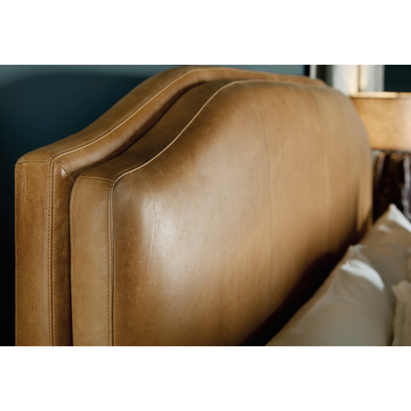 Driftwood Upholstered Bed, Brown, Queen