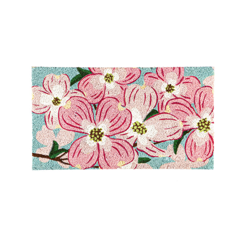 Tapis d'extérieur en fibre de coco Dogwood Blossoms