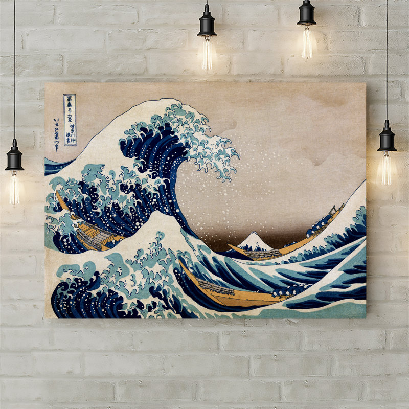 The Great Wave Off Kanagawa by Katsushika Hokusai - Wrapped Canvas Print, 30.5cm H x 40.6cm W x 3.8cm D
