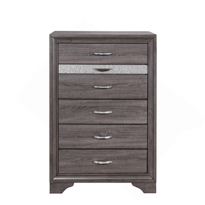 Commode gris étincelant