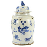 Handmade Porcelain China Ginger Jar