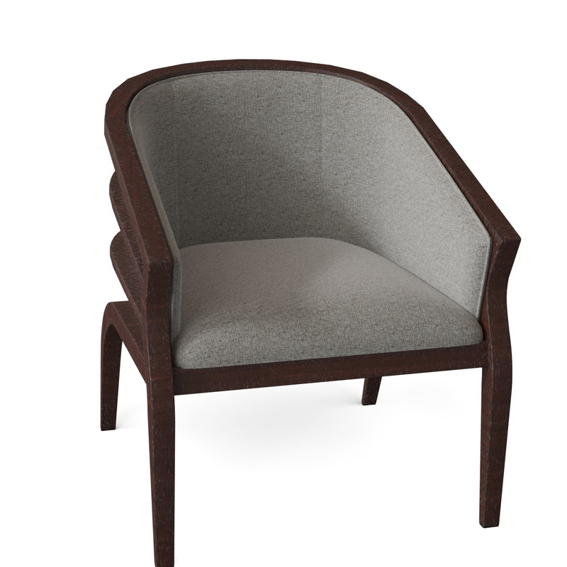 Lynnhaven 26.5" W Armchair, Espresso, 3155 Linen