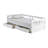 Melody Twin to King Extendable Day Bed with Storage, White-1126822516