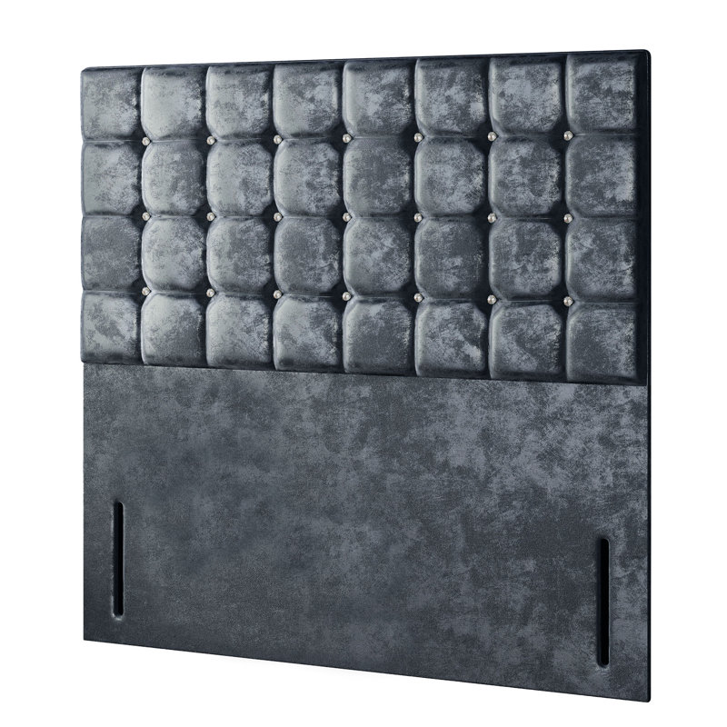 Rochester Upholstered Headboard, Double (4'6), Black