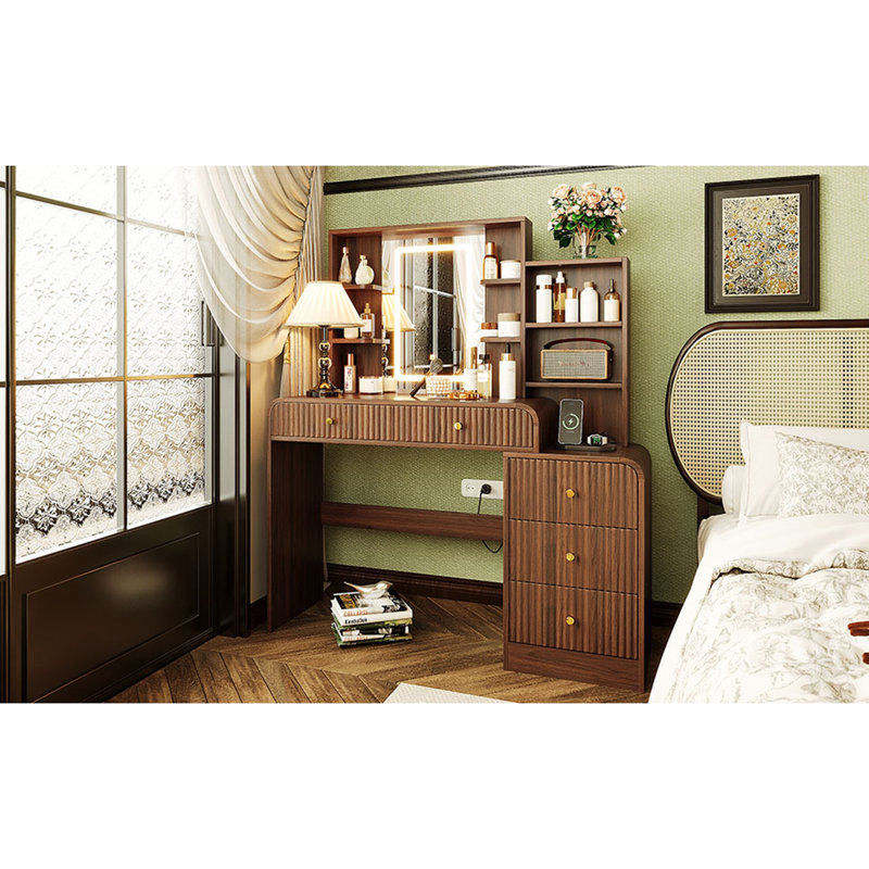 Meuble-lavabo espacé 47,4 po, Espresso