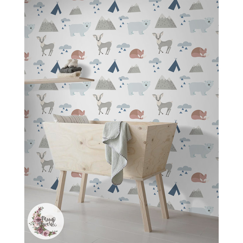 Betha 2.5m x 2.5m Matte Mural, 152 x 104cm