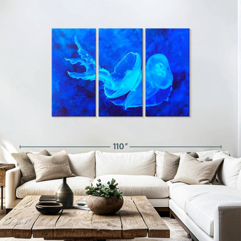 Bell Shaped Jellyfish, 48" H x 74" W