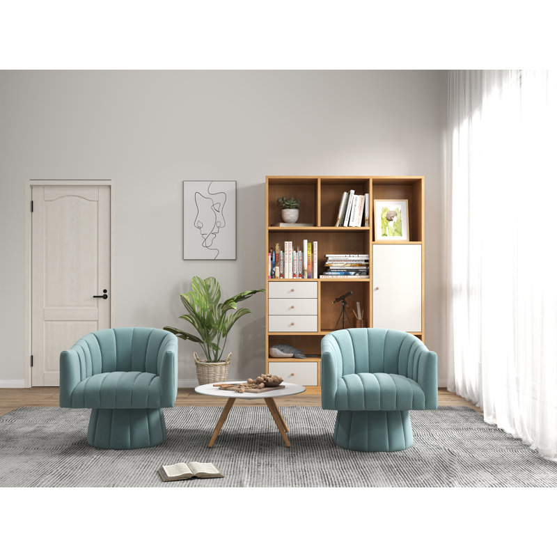 Bines 26,77 de large, Velours bleu Izabell