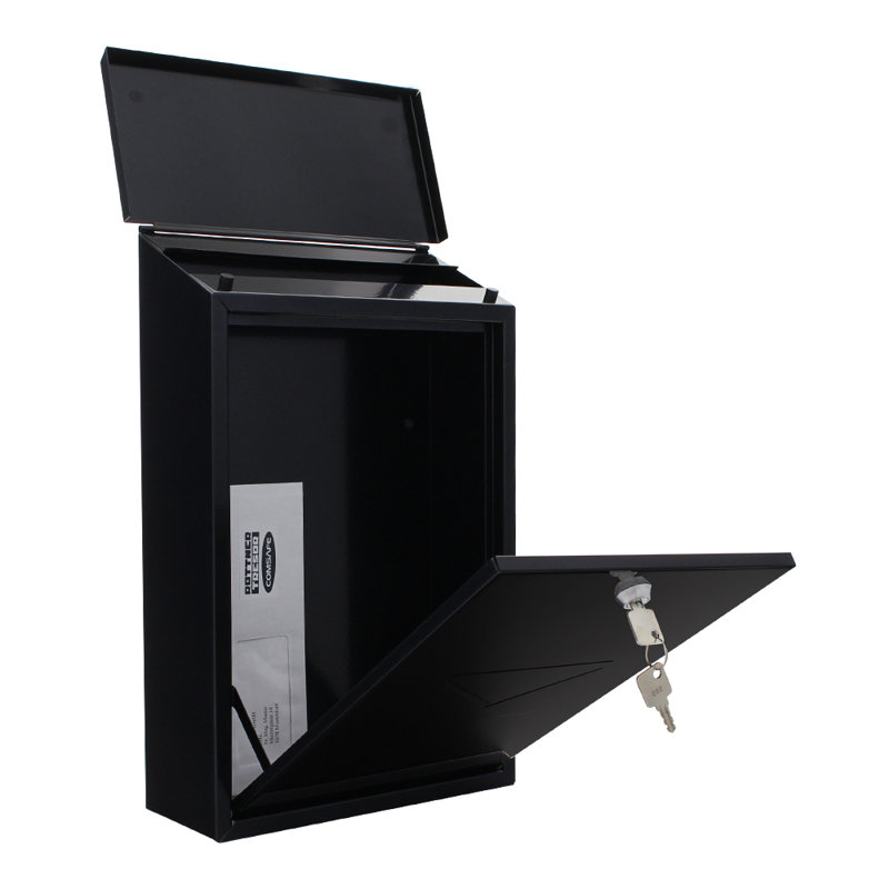 Bonnaford Locking Wall Mounted Letter Box, Anthracite