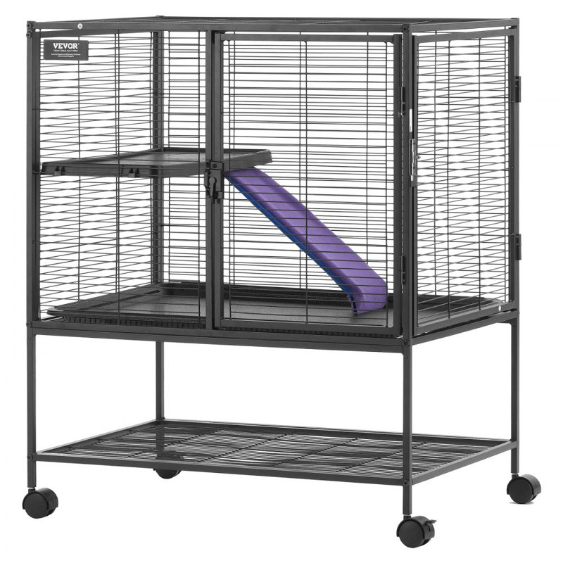 Cage à furet sur roulettes 36 po 2 niveaux