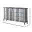 6 tiroirs Ember Glam Style 62 po Commode à finition argentée