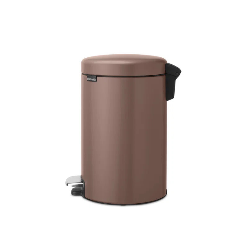 Brabantia Newicon 5.3gal Step-On Can, Satin Taupe