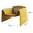 Modern Curved Accent Chair, Ergonomic Lounge Shell Chair with High Back for Reading, Compact Space-Saving Design for Living Room or Bedroom-1819834835