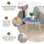 Ensemble de 2 tables basses gigognes Triangle