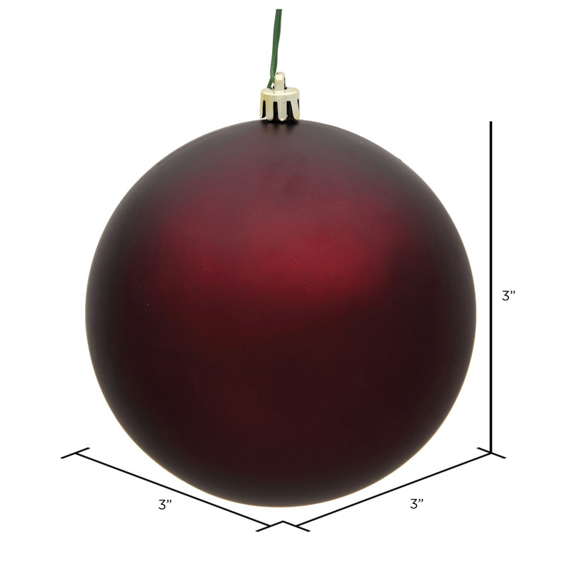 Décoration de boule décorative des Fêtes, Bourgogne mat