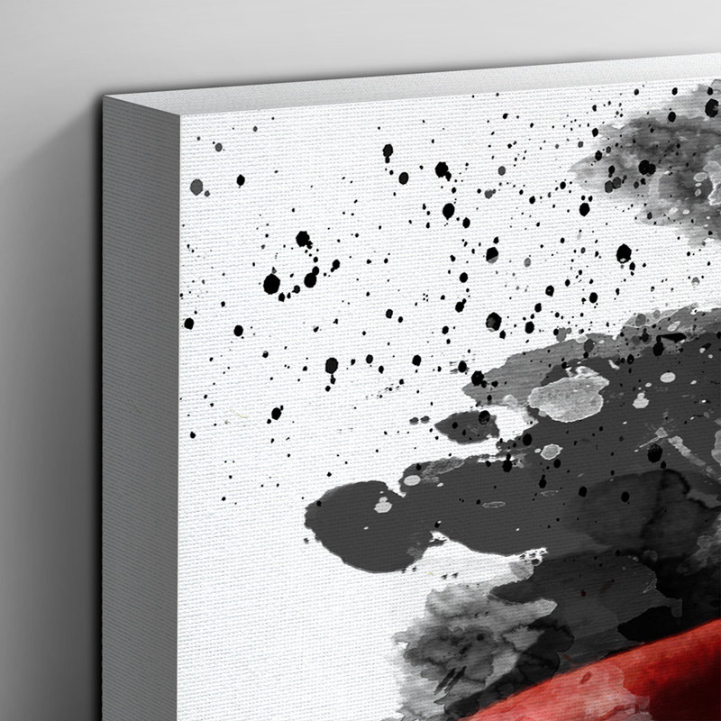 Flower Red Rose - Wall Art, 70cm H x 100cm W, Wrapped Canvas