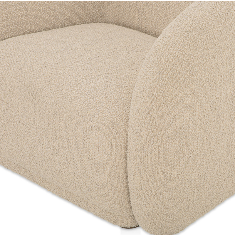 Faye Armchair, Beige Boucle