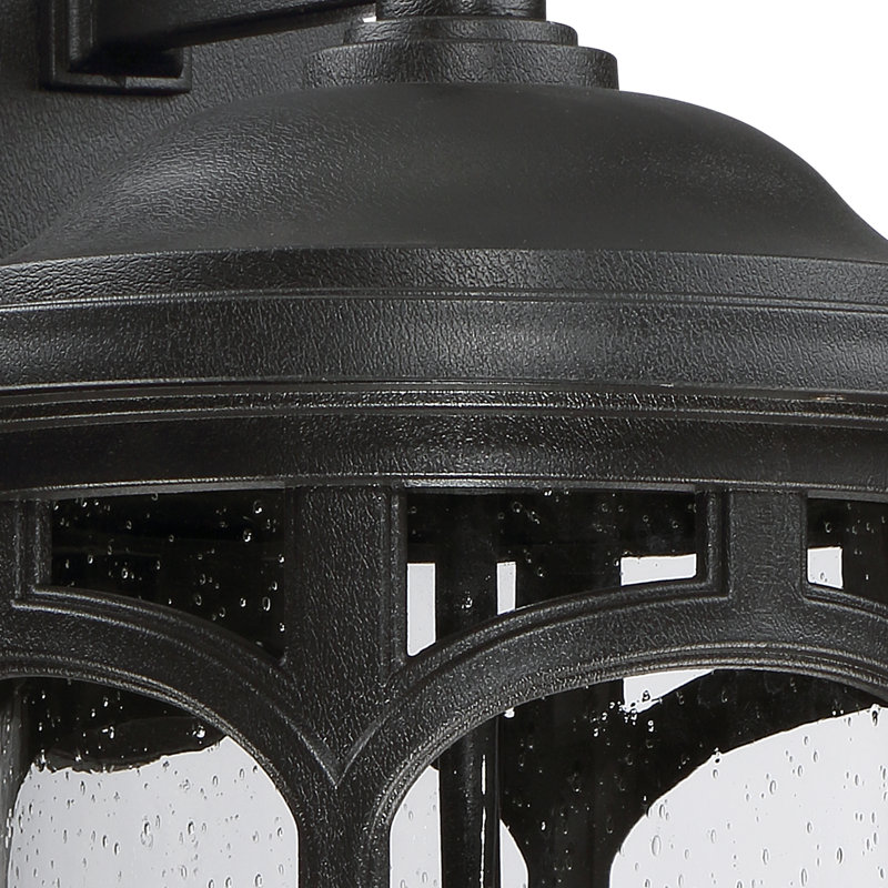 Lanterne murale d'extérieur à 3 ampoules Sheppard, Noir mystique, H 17,75 po x l 11 po x P 12 po