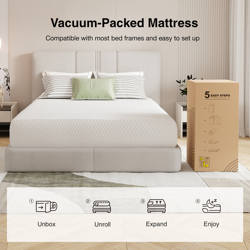 Gel Memory Foam Mattress, 6", Full