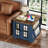 25.6" Tall Farmhouse End Table with Charging Station