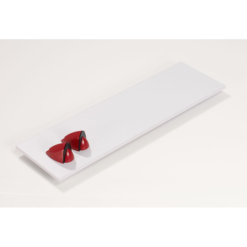 Ensemble de tablettes Jazzy, H 3,38 po x l 24 po x P 7,06 po, Rouge