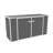 Absco Utility 7’6” W x 2’8” D Galvanized Steel Storage Shed-97830531