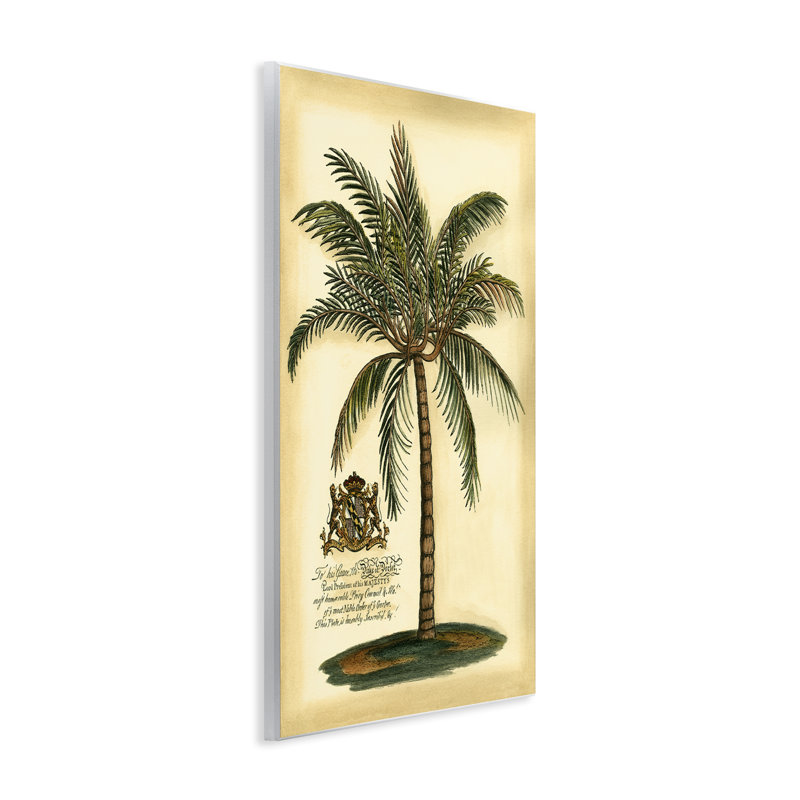 Plaque murale British Colonial Palm, design par Vision Studio, H 15 po x l 10 po