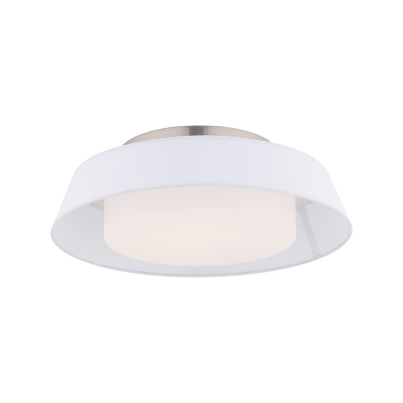 Chapeau LED Flush Mount, White, 3000 K