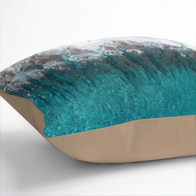 Square Throw Cushion, 55cm H x 55cm W x 20cm D, Stone