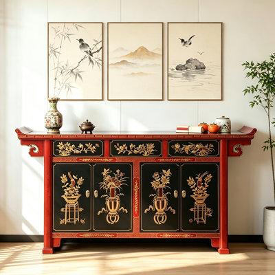 Armoire d'entrée antique de style chinois