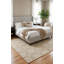 Tapis oriental crème et brun moderne 5 x 8