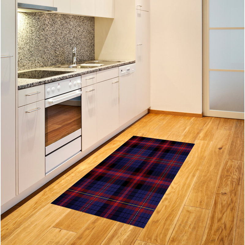 Checkered High Density Long Fiber Poly Threads Decorative Area Rug Carpet, Rectangle 2'7" x 5'