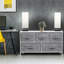 Storage Cube Dresser - Gray White-401422836