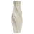 Modern Stoneware Vase with Sculptural Swirl Design - Decorative White Table Vase for Contemporary Living Room, Bedroom, or Office Decor - 20" Tall Elegant Accent for Floral Arrangements or Standalone Display