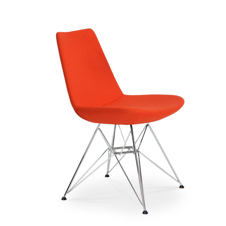 Eiffel Metal Solid Back Side Chair