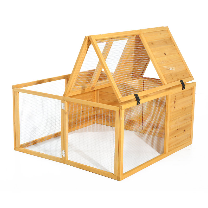 Huche de lapin en bois Pawhut